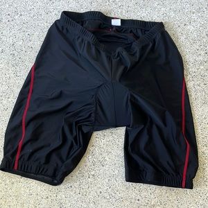 Mens cycling pants with padding for support